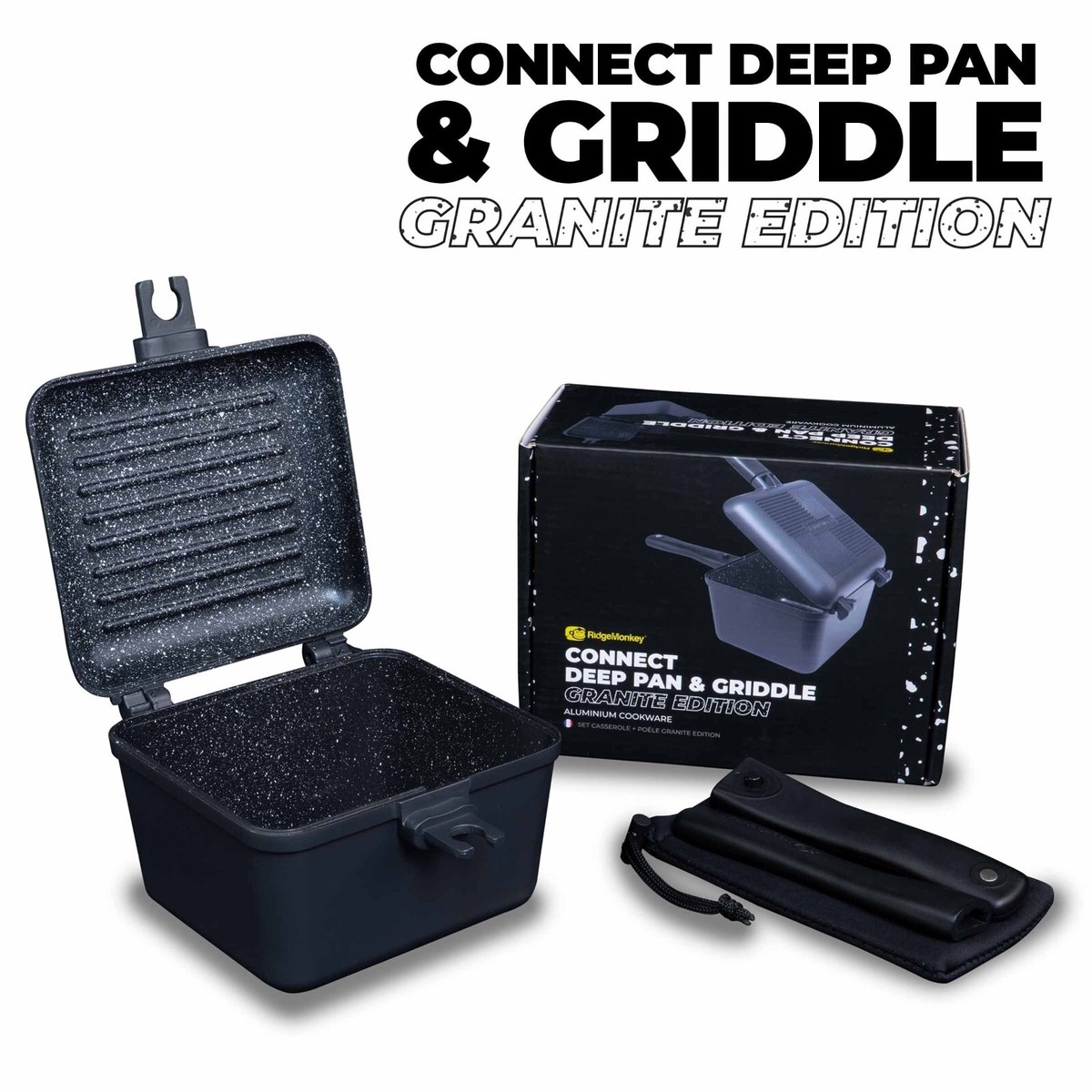 RidgeMonkey Connect Multi Purpose Mini Pan Griddle Set Camping