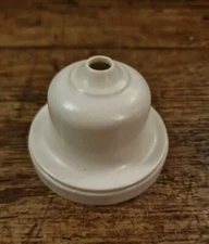 Vintage 1930s-1950s White Bakelite/Plastic Ceiling Rose