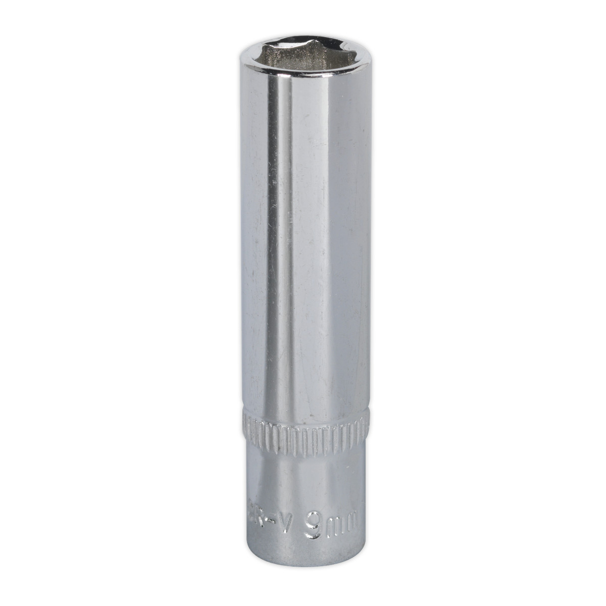 Sealey WallDrive Socket 9mm Deep 1/4""Sq Drive Fully Polished - SP1409D