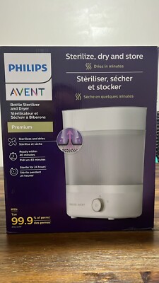 NEW, PHILIPS AVENT Premium Baby Bottle Sterilizer with Dryer