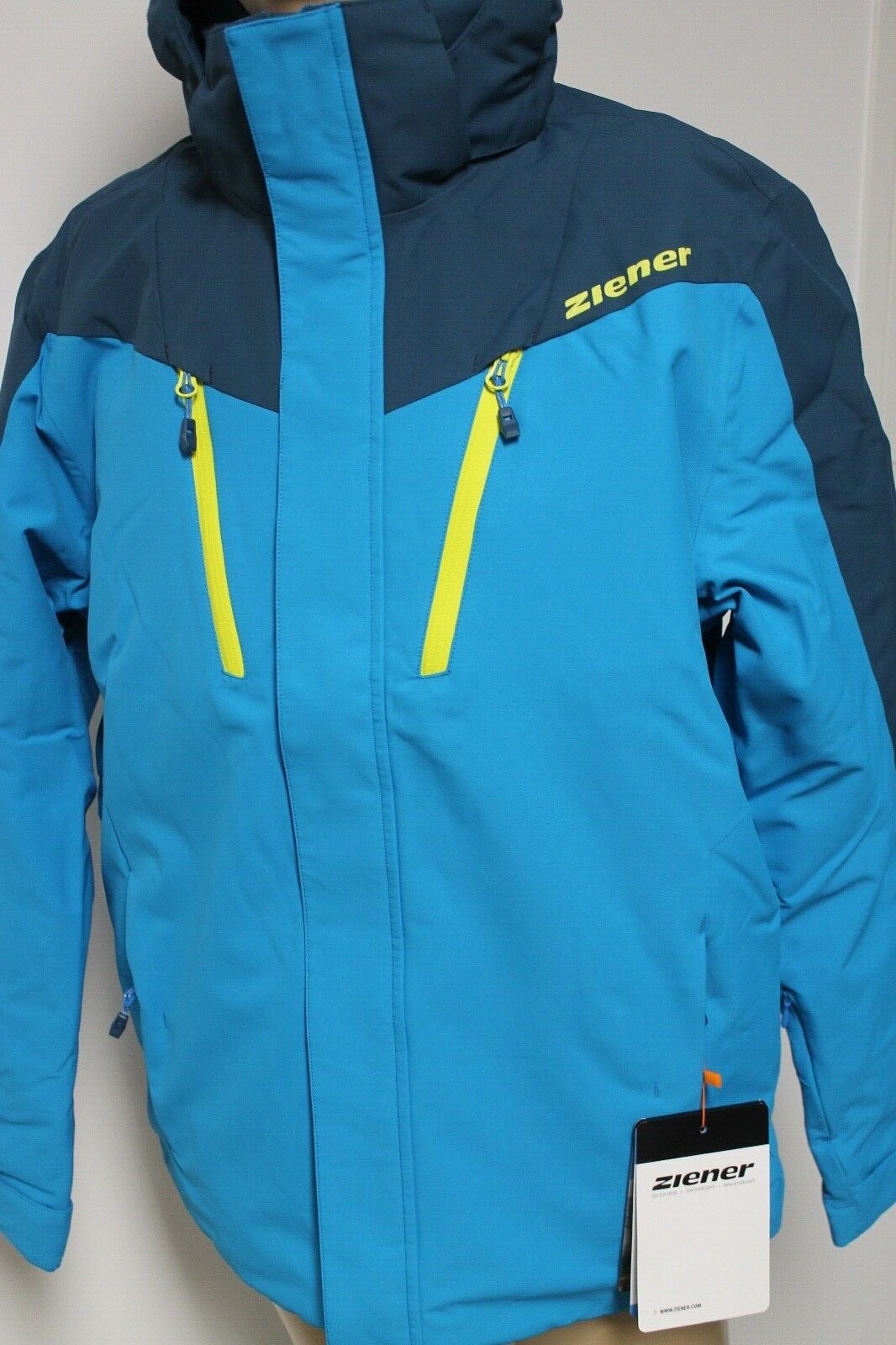 Ziener Men's Ski Jacket Tableo Blue Yellow Black all Sizes New with