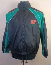 Winners Circle #18 Bobby Labonte Large Black/Green Nylon Windbreaker (S)