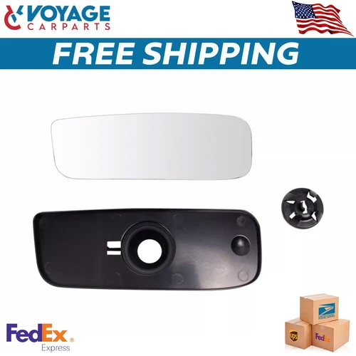 Lower Mirror Convex Glass Side View Door Passenger Side For 2012-2018 Nissan NV