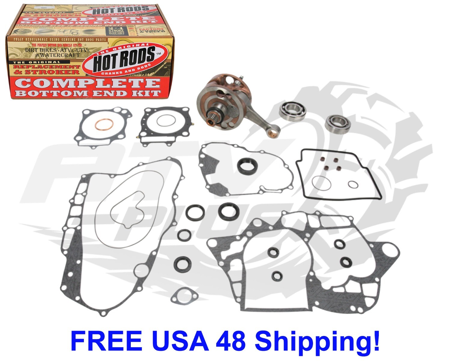 TRX450R_200405_Honda_Crankshaft Engine Rebuild Kit w Timing Chain