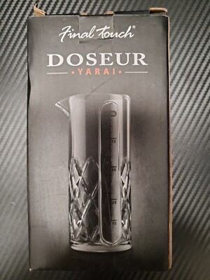 Final Touch Glass Doseur Yarai Measuring Cocktail Jigger (FTA7035)