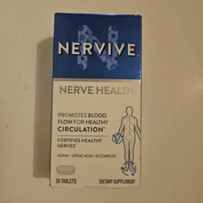 Nervive Nerve Health Dietary Supplement 30 Tablets Exp 06/2026+