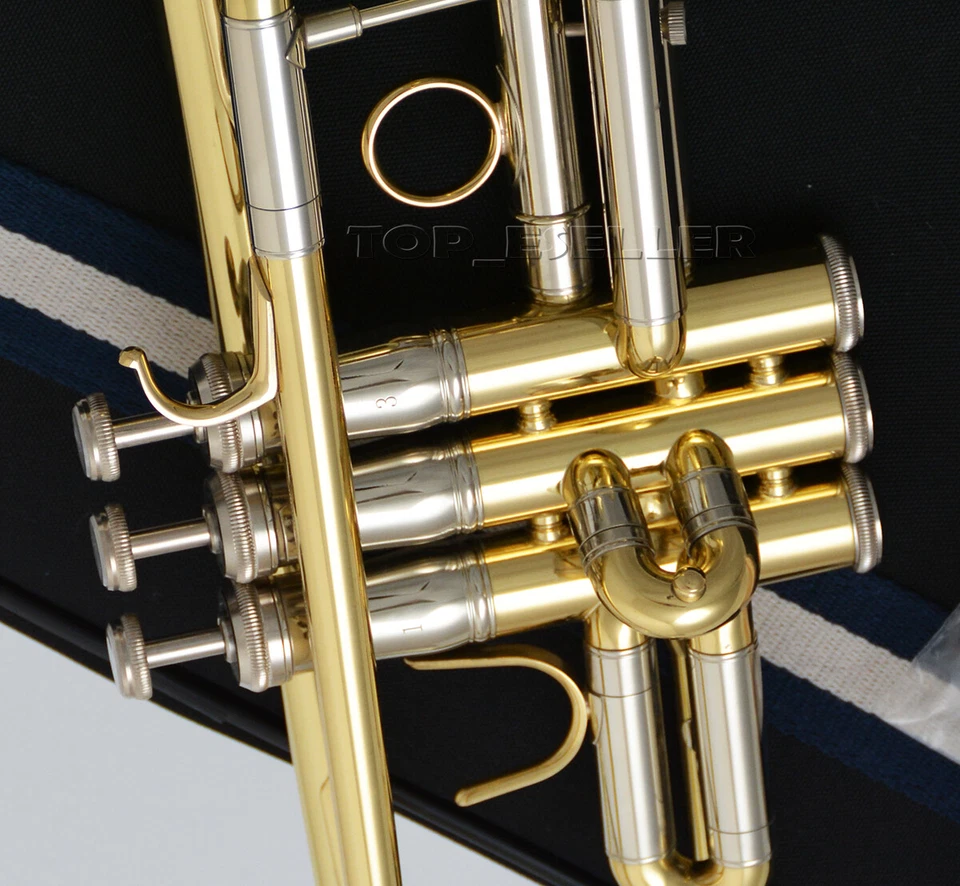 WTR-2000 High Grade C Key Trumpet Brass Lacquered HORN With Case  - Image 2 of 4