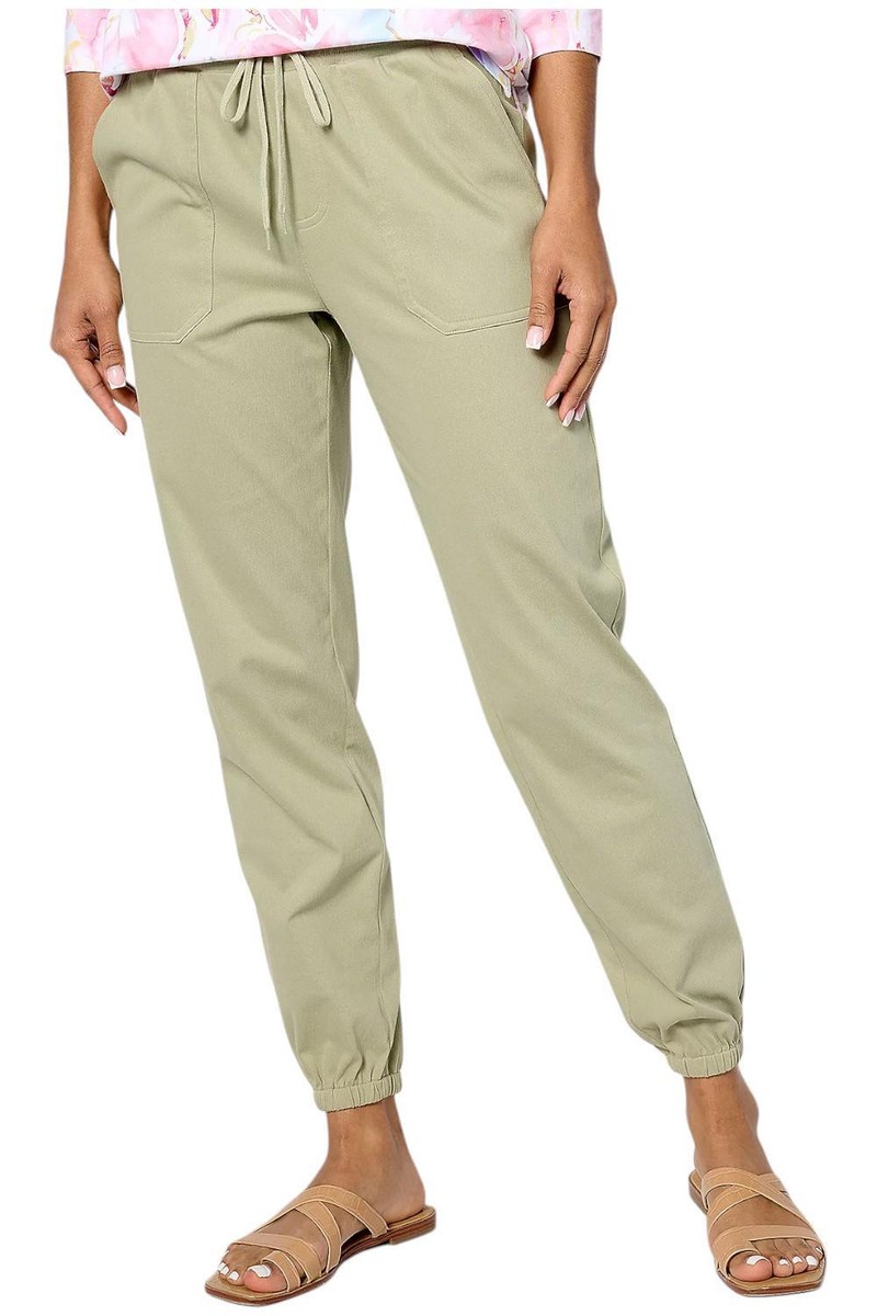 Denim & Co. Women's Comfy Knit Air Straight Leg Cargo Jogger Sft