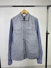 Diesel Industry Mens Striped Western Shirt size XL