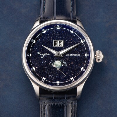 Seagull Sugess ST2528 Automatic Moon Phase Blue Goldstone 1963