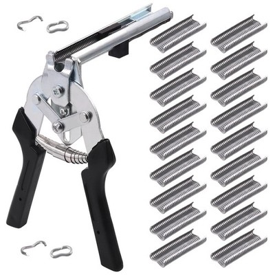 Ring Pliers Kit Nail Ring Pliers Type M Nail Staples Hog Ring Pliers With 600Pcs