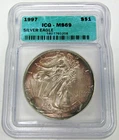 1997 American Silver Eagle ICG MS69