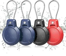Waterproof AirTag Keychain Holder - 4 Pack Airtag Holder for Apple AirTag 360...