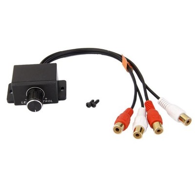 Audio Cinch Inline Signalleitung Pegelverstärker Fernlautstärkeregler Gain