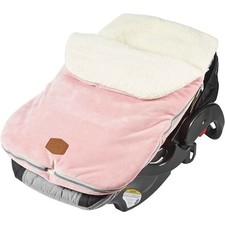 JJ Cole Pink Plush Velour Infant BundleMe Car Seat Cover Coverlet