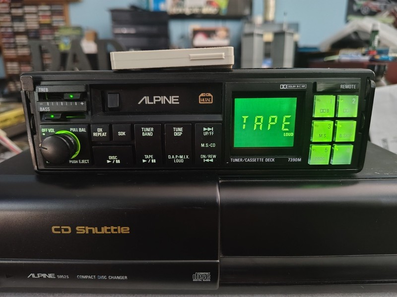 Vintage Alpine 7390 And 5952s CD Shuttle 