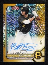 2022 Bowman Chrome Prospect Gold Shimmer Refractor 3/50 Matt Fraizer Auto 4k8