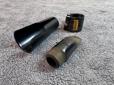 Yanagisawa 5 Ebonite Hard Rubber Soprano Saxophone Mouthpiece w/ Rovner Ligature