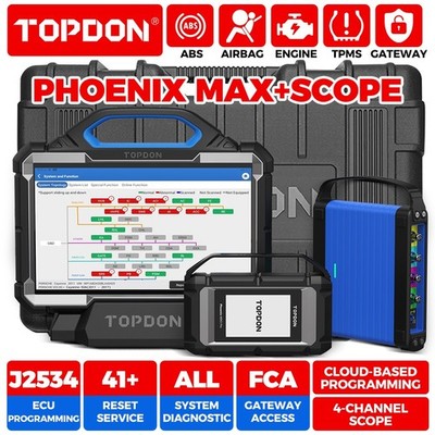 2026 TOPDON Phoenix MAX Car Diagnostic Tool Auto OBD2 Scanner Key ECU Coding PRO