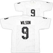 Las Vegas Raiders Tyree Wilson Signed White Jersey Beckett Wit