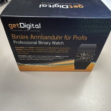 Getdigital Binary Wrist Watch for Professionals with LED Lights Gift for Geeks