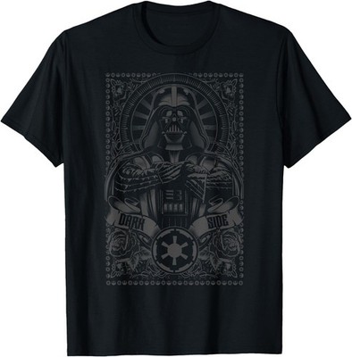 Star Wars Dark Side Darth Vader Ornate Etching T-Shirt T-Shirt