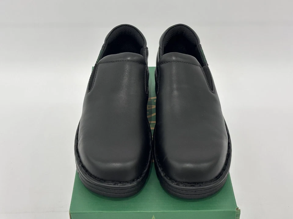 Zapatos de vestir Eastland Newport para mujer de cuero negro acolchados acolchados sin cordones 8 nuevos en caja Foto 3 de 4