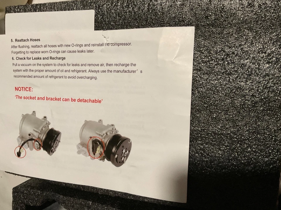 Compresor de aire acondicionado apto para RAV4 2006-2012, para ES350 2007-2012 3,5 L V6, para Venza Foto 3 de 3