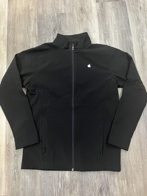 Apple Computer Shell Tech Outdoor Jacket Men's Black Size S iMac iPhone