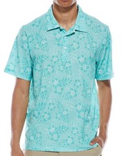 Tommy Bahama Island Zone COAST ALOHA GEO GOLF Polo Shirt LARGE, XL