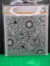 Simon Says Stamp Floral Mix Background 6" X 6"  Stamp