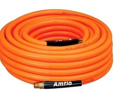 (2) Amflo Orange PVC Air Hose(s)  300 PSI 3/8 in. x 100' 576-100A Lot Of 2
