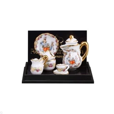 Reutter Porcelain - Dollhouse Miniature Coffee Set in Peter Rabbit Design