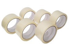 6 Rolls Clear Packing Tape 2 Inch x 55 Yards, Heavy Duty Moving and Packaging...