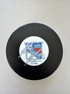 New York Rangers Keith Kinkaid Signed Puck