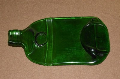 Flat Charles Tanqueray London Gin Bottle Green Glass 750ml.