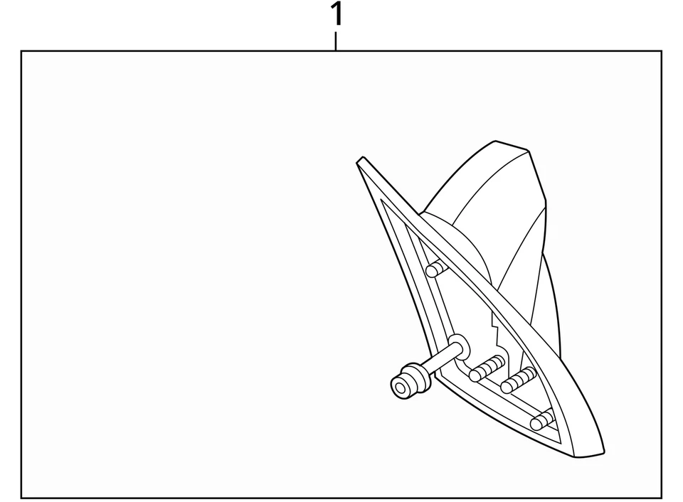 FITS 2002-2007 BUICK RENDEZVOUS MIRROR ASM-O/S RR VIEW 15213869 -  NEW OEM - Image 4 of 4