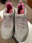 SKECHERS slip-on D'Lux Walker gray pink walking athletic shoes sz 8.5 — photo 3