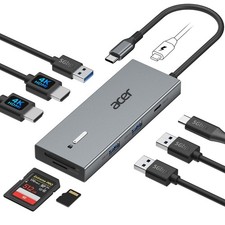 USB Docking Station Dual Monitor With 2 HDMI, 9-IN-1 Laptop Docking Station w...