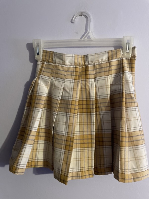 Jessica Simpson pleated checked skirt Girls size 10, girl's skirt, size 10, EUC,