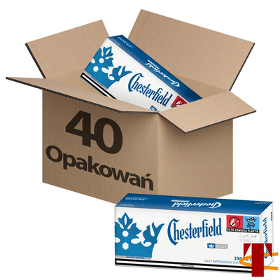 Zigarettenhülsen CHESTERFIELD BLUE 250szt X 40 Großverpackung