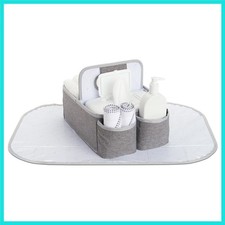 Portable Diaper Caddy Organizer, Grey
