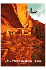 359451 Mesa Verde National Park Colorado American West Vintage Poster
