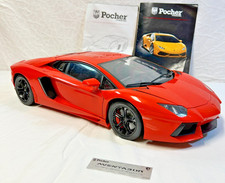 Pocher Giallo Orion Lamborghini Aventador LP 700-4 1/8 Model Car Orange as is