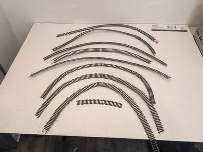 9 PIECES TRACK CODE N-SCALE Curves Turns