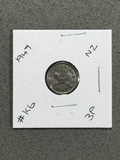 🎲1947 NEW ZEALAND THREEPENCE NZ 3P🎲COIN KING GEORGE VI LONDON ENGLAND #K6🎲