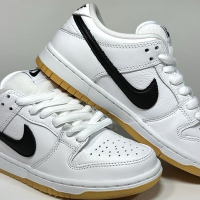 Nike SB Dunk Low Pro White Blk Gum Lt Brown CD2563-101 Mens sz 5 / Womens sz 6.5