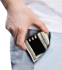 Large Capacity Money Clip Spring Steel Cash Clip Minimalist Front Pocket Wallet