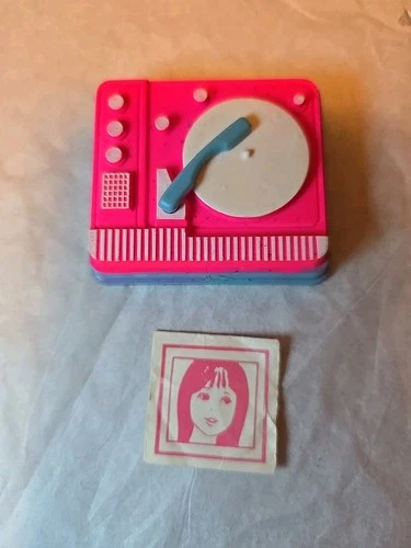 1966 Francie Go Granny #1267 Record Player & Sleeve Barbie Doll Accessories Vtg