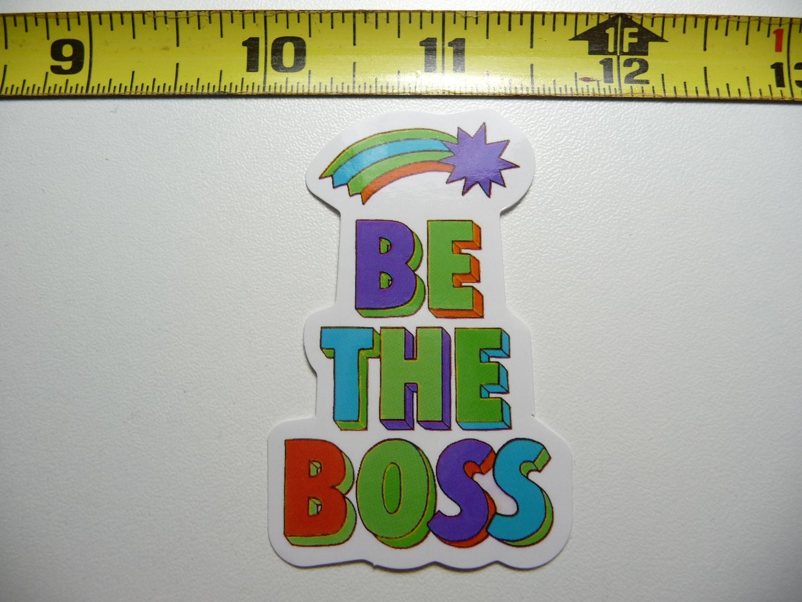Be The Boss Glossy Motivational Decal Sticker for Positive Attitude
